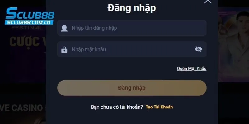 Hướng dẫn chi tiết cách thức đăng nhập SCLUB88 đơn giản